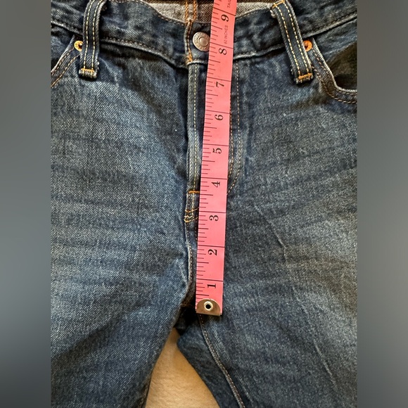 Levi’s button fly 501 jeans, size 25, medium wash, 99% cotton, 1% elastane. - Picture 9 of 13